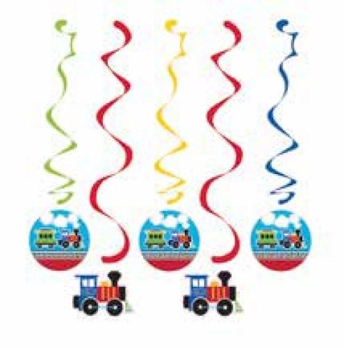 Hängedekoration Eisenbahn - Deko Kindergeburtstag
