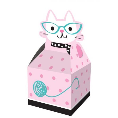 Geschenkboxen Kätzchen Party - Deko Kindergeburtstag