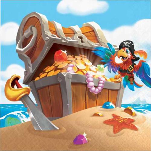 Servietten Piratenschiff Deko Piraten Kindergeburtstag