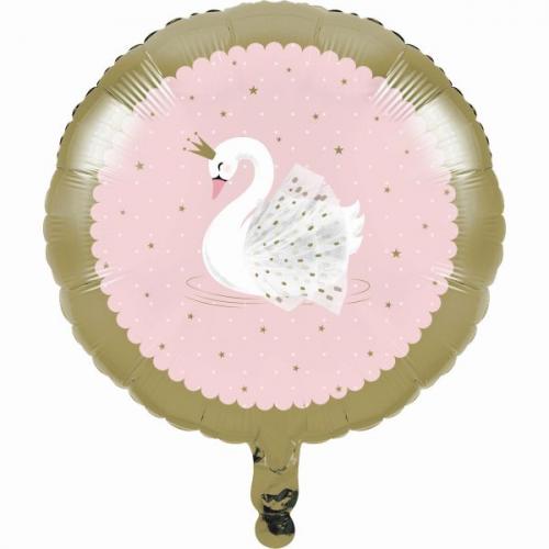 Folienballon Schwan Party Stylish Swan Party - Deko Kindergeburtstag