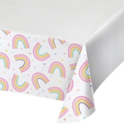 Tischdecke Regenbogen Party - Deko Kindergeburtstag