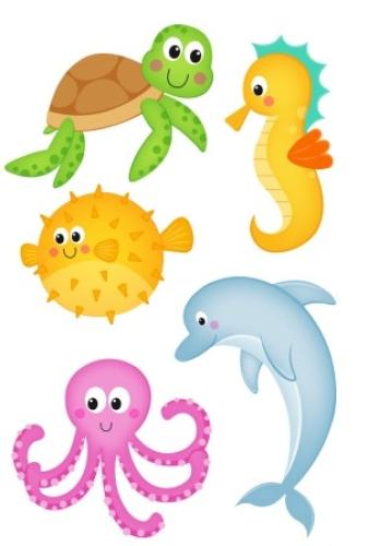 Tattoos Meerestiere - Unterwasser Ocean Party