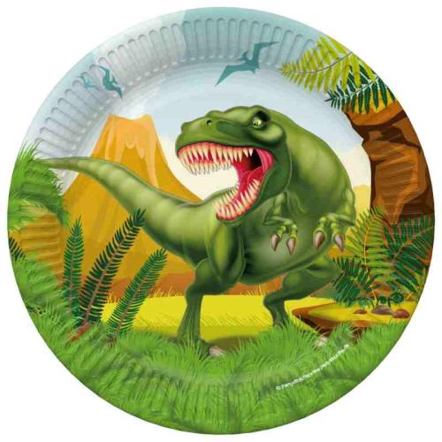 Teller Dinosaurier Party - Deko Kindergeburtstag