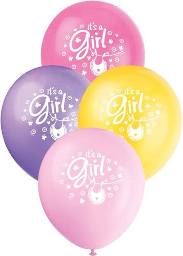 Luftballons It's a Girl - Deko Baby Party Babyshower