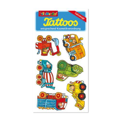 Tattoos Baustellenfahrzeuge –  Party Mitgebsel