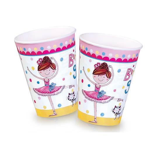 Becher Kleine Ballerina - Deko Kindergeburtstag