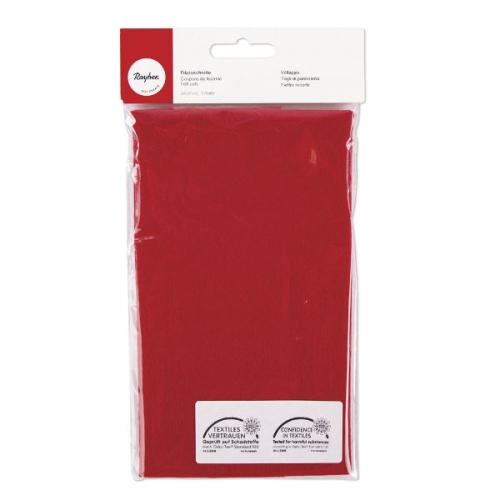 Filzzuschnitt rot 20 x 30 cm 2 Platten - Basteln für Kinder