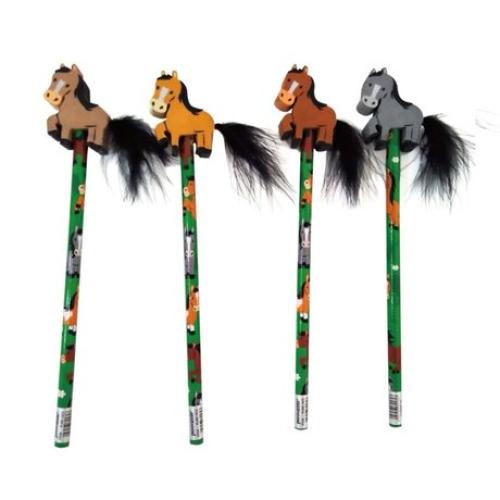 Bleistift mit Radierer Pferd mit Schweif - Party Mitgebsel