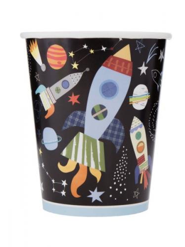 Becher Weltraum Rakete Deko Kindergeburtstag