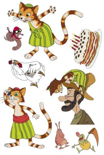 Tattoos Pettersson und Findus- Mitgebsel Kindergeburtstag