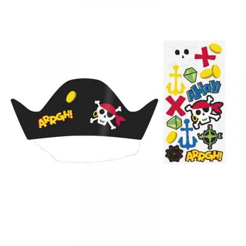 Piratenhut, 8 St.- Mitgebsel Kindergeburtstag