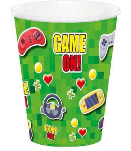 Becher Gaming Party Cumputer Kindergeburtstag
