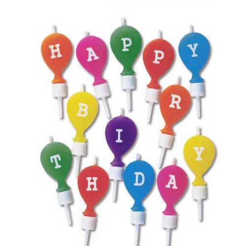 Minikerzen Happy Birthday - Deko Kindergeburtstag