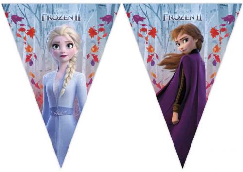 Wimpelkette Frozen Eiskönigin, 1 St. - Deko Kindergeburtstag