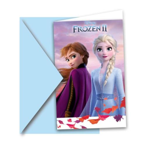 Einladung Frozen Eiskönigin, 8 St. - Deko Kindergeburtstag