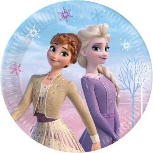Teller Frozen Eiskönigin, 8 St. - Deko Kindergeburtstag