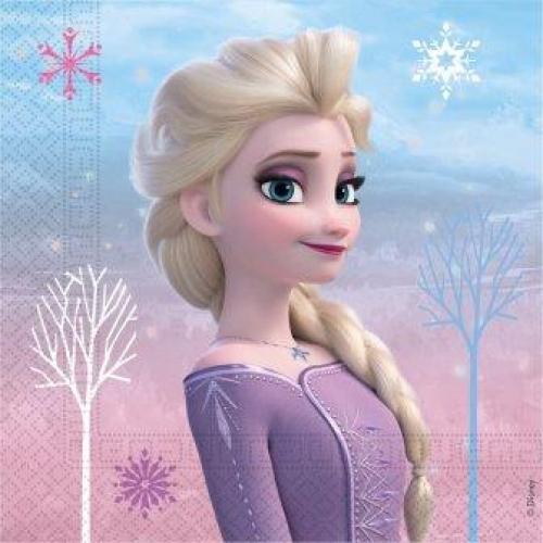 Servietten Frozen Eiskönigin, 16 St. - Deko Kindergeburtstag