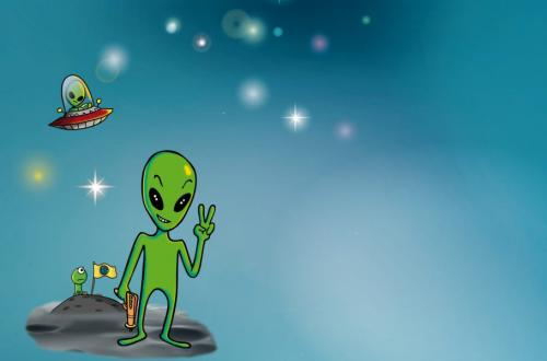 Einladung Alien Party, 8 St.