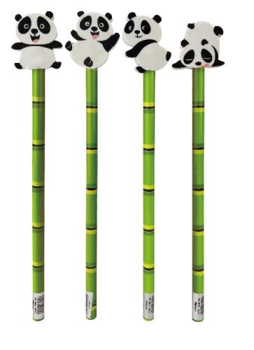 Bleistift mit Radierer Panda, 1 St.