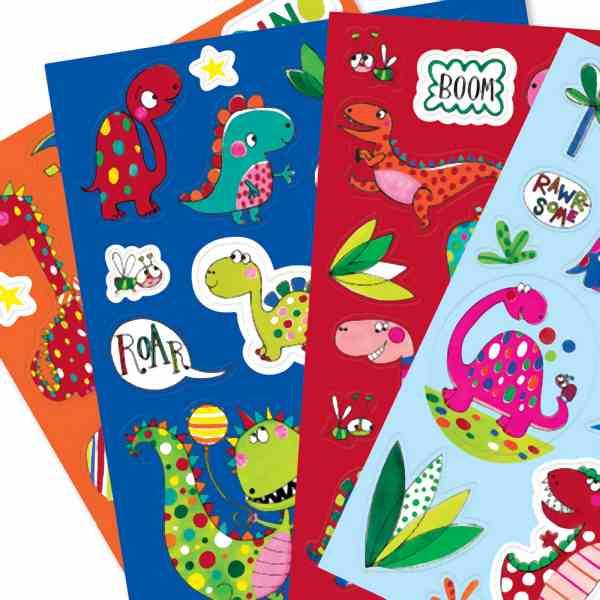 Sticker Set Dinosaurier, 80 Sticker