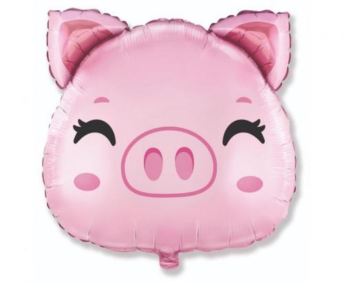 XXL Folienballon Schwein, 1 St. - Geschenk Ballons