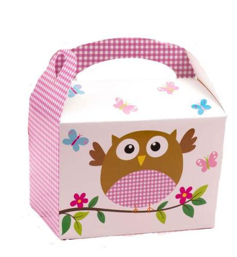 Geschenkbox Kleine Eule Mädchen Deko 1. Geburtstag