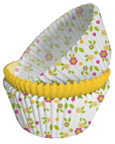 Muffinförmchen Blumen, 75 St.- Deko Babyparty