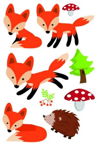 Tattoos Fuchs - Mitgebsel Kindergeburtstag